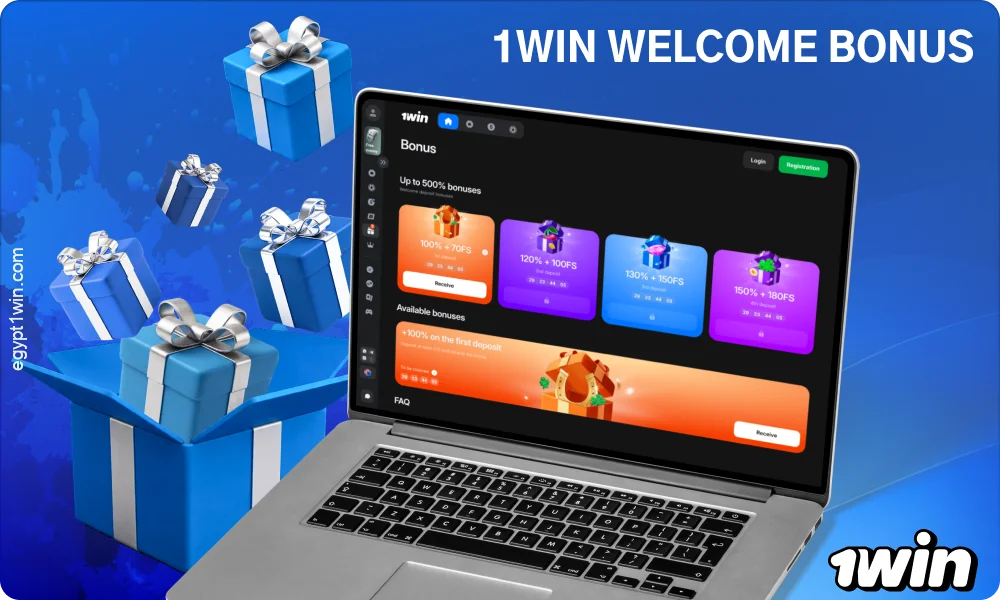 The 1win welcome bonus in Egypt offers new players up to 500% on their first four deposits, and a bonus of up to 600% is available when paying with cryptocurrency