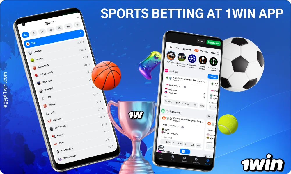 The 1win app offers sports betting, live statistics, and a wide range of events across various sports